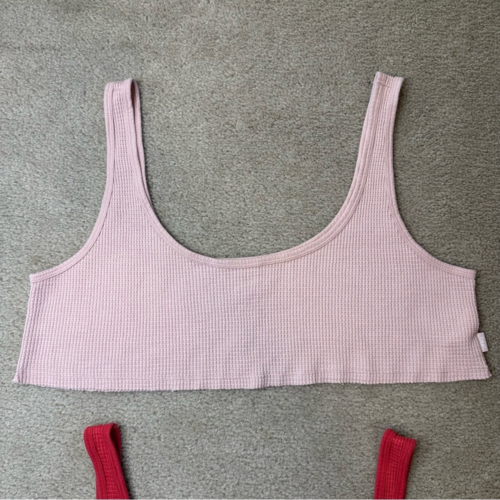 TNA Ribbed Tank Tops - Pink and Red - Picture 5 of 11